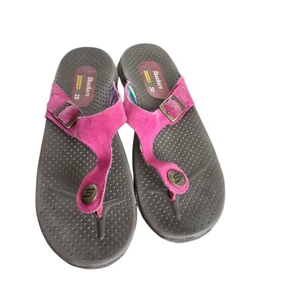 Skechers Suede Outdoor Lifestyle Sandal Thong - Picture 2 of 7